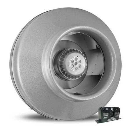 Atmosphere Vortex Powerfan 8'' In-Line Duct Fan VTX800-ACS - 739 CFM with Current Sensor Kit vtx800-ACS
